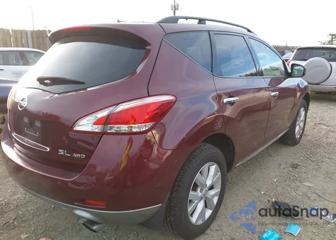 2012 Nissan Murano Sl z USA, uszkodzony, nr VIN JN8AZ1MW3CW221239